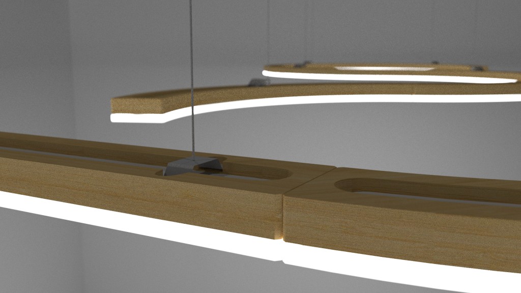 Suspended modular LED lamp preview image 2